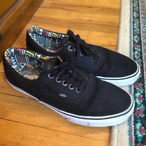 Vans Era Black Leather Accent Sneakers